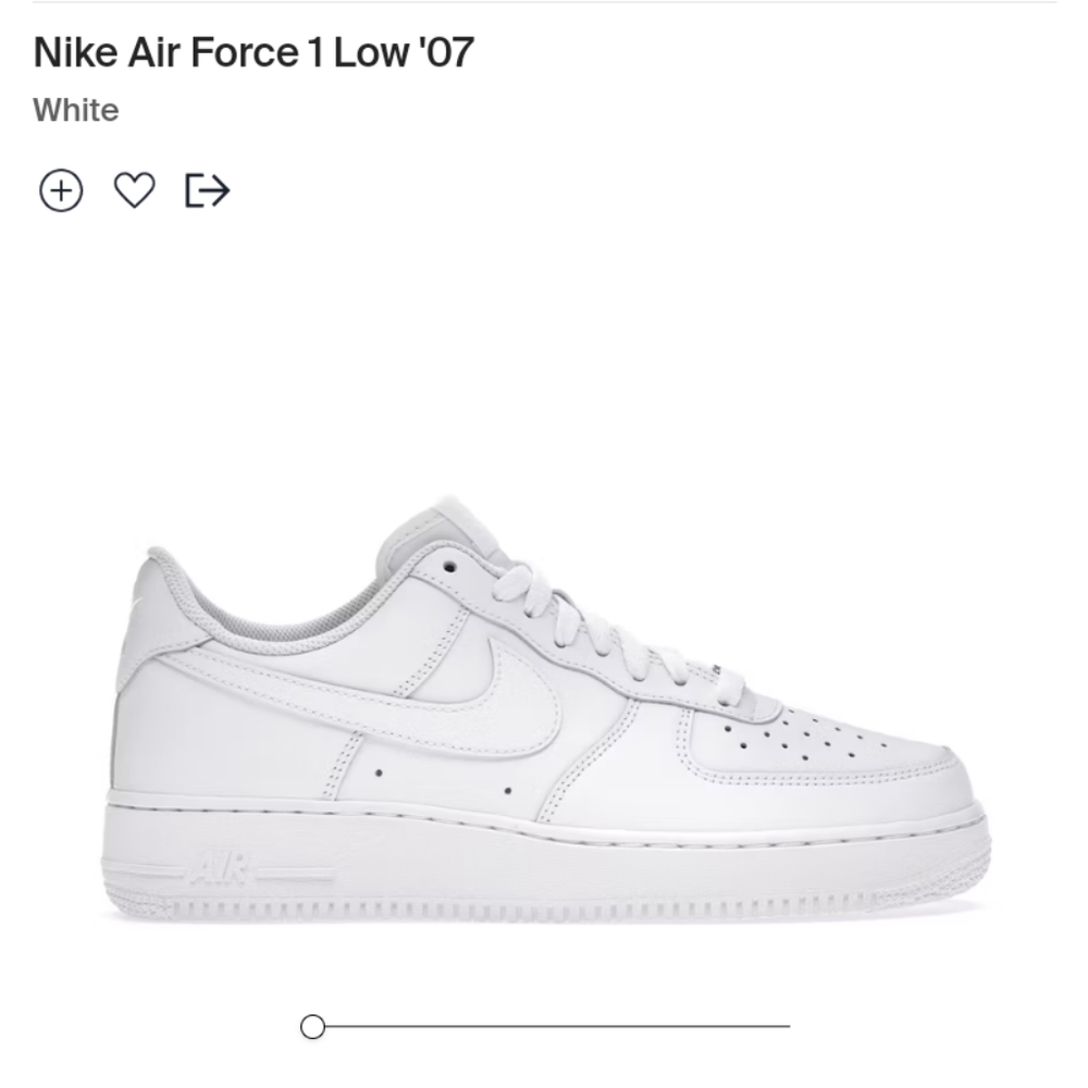 Nike Air Force One 1 Triple White Sneakers Mens Shoes Flat Lowtop Goat